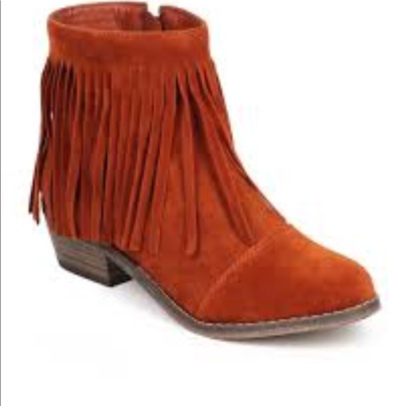 Breckelles fringe booties coral - Picture 5 of 7